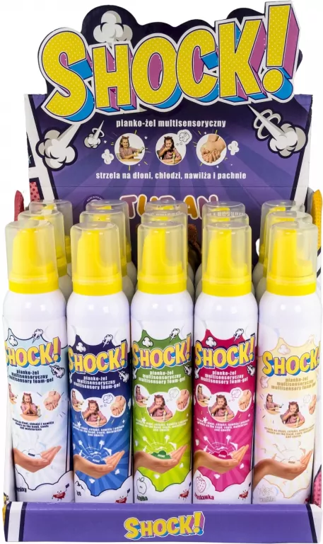 SHOCK! Pianko-żel 200ml Display 15 sztuk Mix - tantis.pl