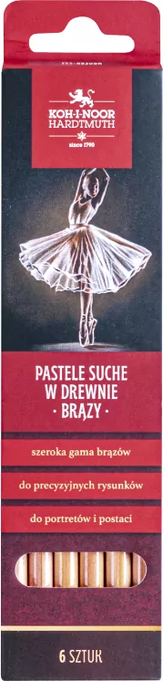 Pastele suche w drewnie 8820 brązy 6szt. - tantis.pl