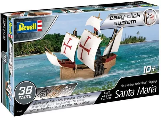 Revell. Model do sklejania 05660 1/350 Statek Santa Maria (easy klick)
