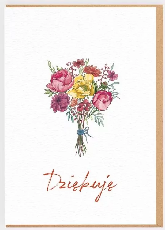 Karnet Podziękowania. Dziękuję - tantis.pl