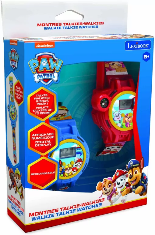 Zegarek z krótkofalówkami Paw Patrol Lexibook DMWTW1PA - tantis.pl