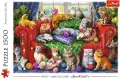 Trefl. Puzzle 1500 Kociaki na sofie - tantis.pl