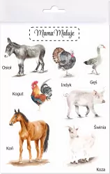 Naklejki duże. Zwierzęta wiejskie 2
