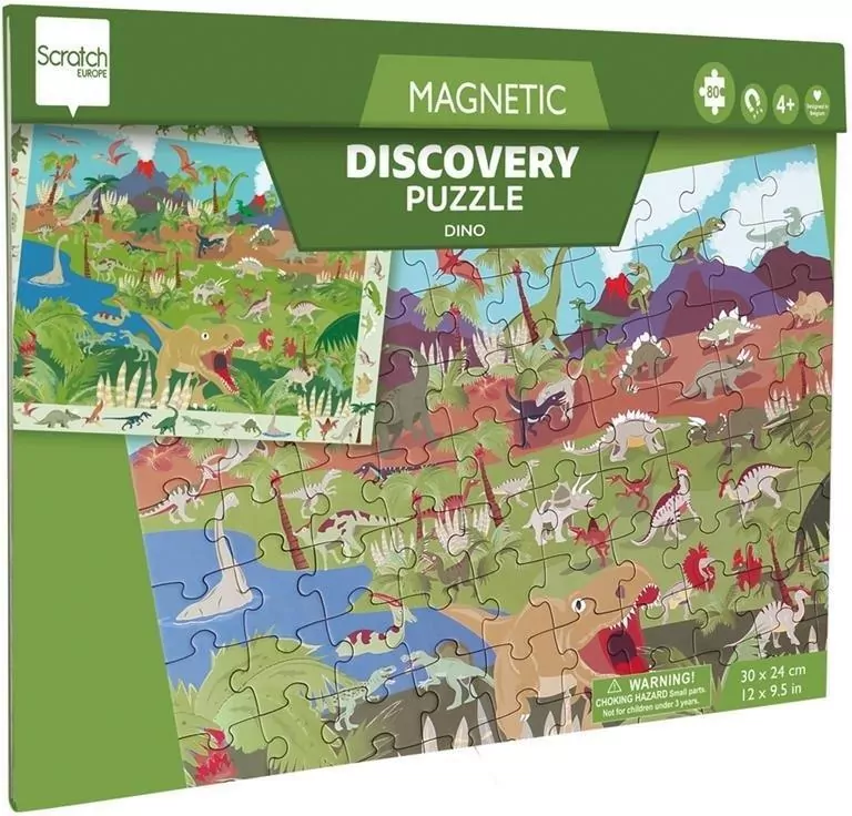 Puzzle magnetyczne i gra 2w1 Dinozaury - tantis.pl