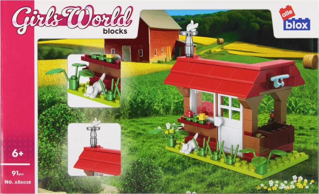 Klocki konstrukcyjne 91 elementów Girl Dom alleBLOX 547908 - tantis.pl