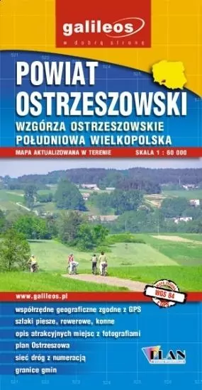 Mapa - Powiat Ostrzeszowski 1:60 000 - tantis.pl