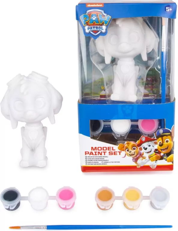 Figurki do malowania + farby Psi Patrol, mix - tantis.pl