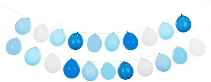 Girlanda balonowa 3w1 niebieski - tantis.pl