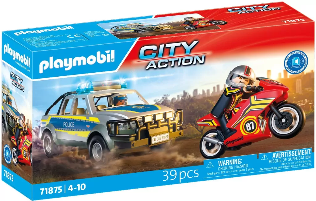 Playmobil Pościg policyjnym pick-upem 71875 - tantis.pl