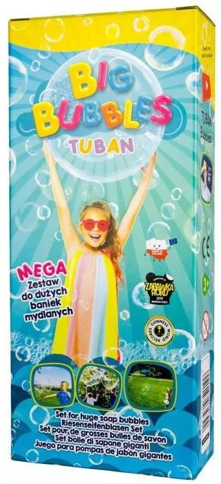 Big Bubbles. Mega zestaw do dużych baniek mydlanych. TUBAN - tantis.pl