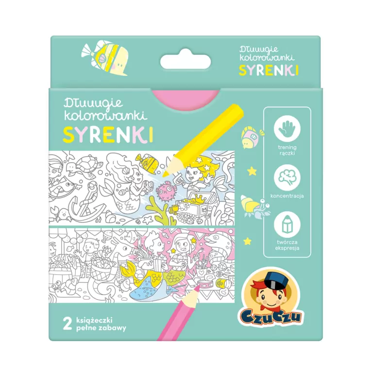 CzuCzu. Syrenki. Dłuuugie kolorowanki - tantis.pl