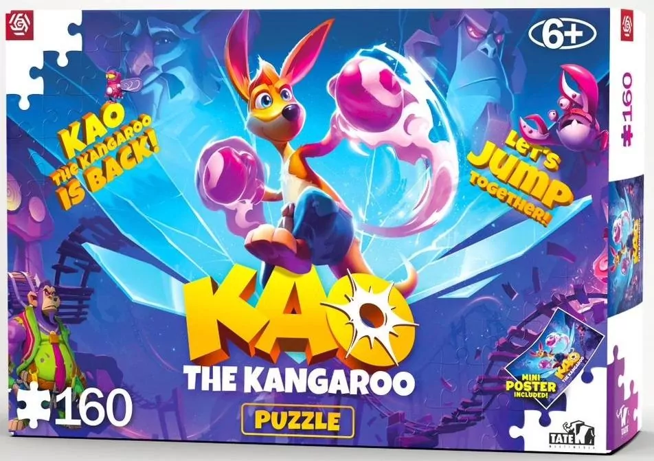 Puzzle 160 Kangurek Kao - Kao is back - tantis.pl