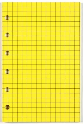 Wkład do organizera A5/kratka żółta ANTRA