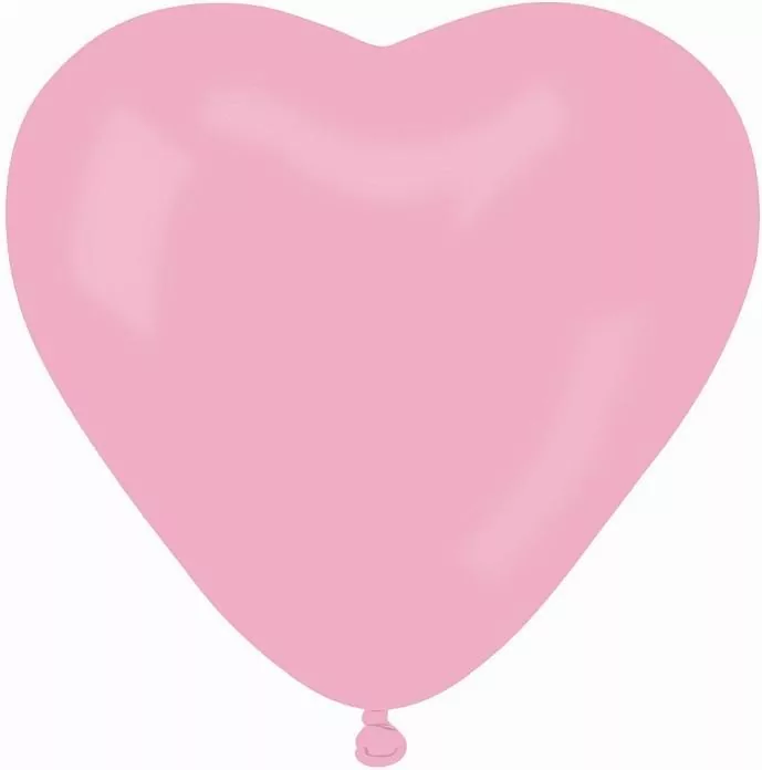 Balony pastelowe, różowe. Serce - tantis.pl