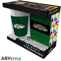 Zestaw FRIENDS Szklanka + PIN + Notes Central Perk