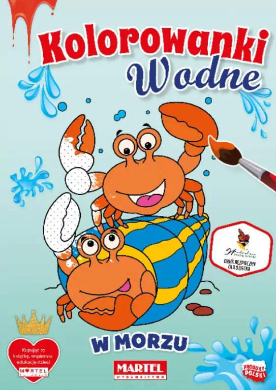 W morzu. Kolorowanki wodne - tantis.pl
