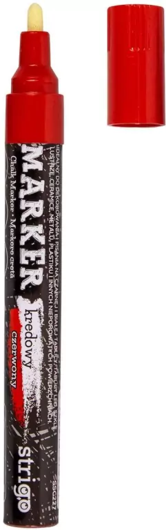 Marker kredowy STRIGO, czerwony - tantis.pl
