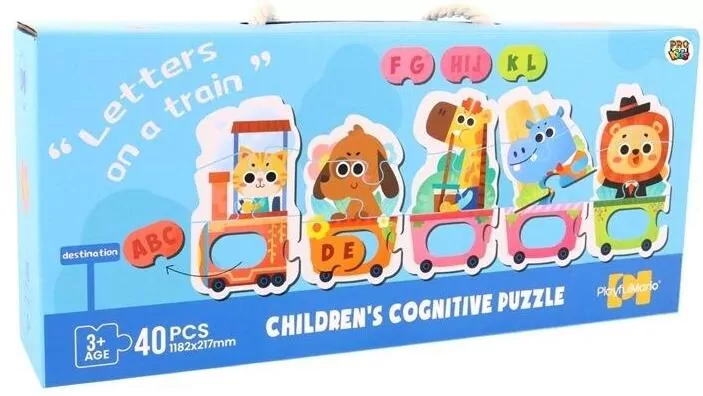 Puzzle dla dzieci edukacyjne pociąg - tantis.pl