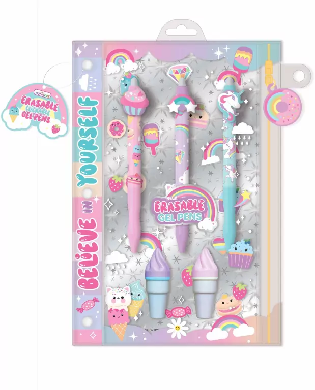 Długopisy wymazywalne żelowe słodycze - tantis.pl