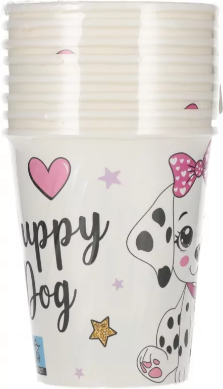 KUBEK PAP 250ML PIESEK PM OP8SZT - tantis.pl
