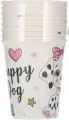 KUBEK PAP 250ML PIESEK PM OP8SZT - tantis.pl