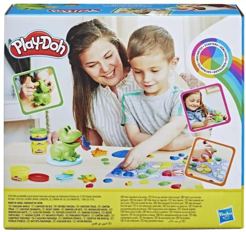 Play-Doh. Zestaw z ciastoliną Starters Żaba i nauka kolorów - tantis.pl