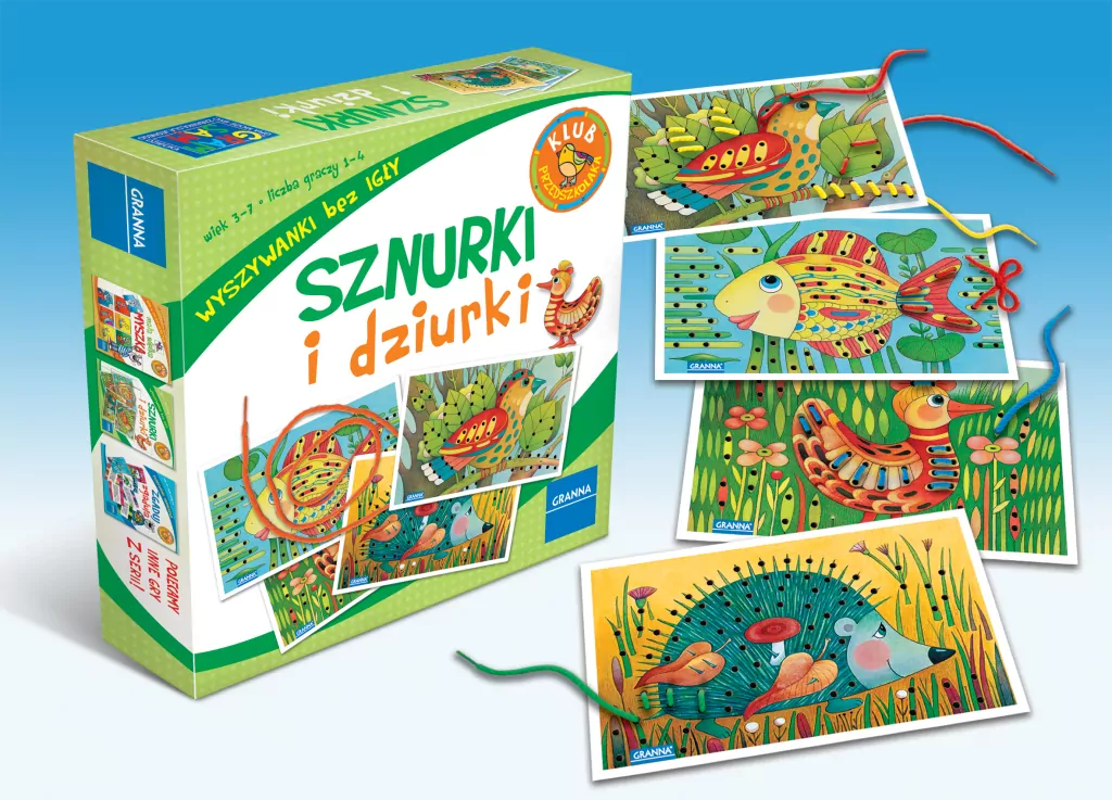 Sznurki i dziurki. Wyszywanki bez igły - tantis.pl