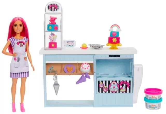 Barbie Cukiernia. Zestaw z lalką - tantis.pl