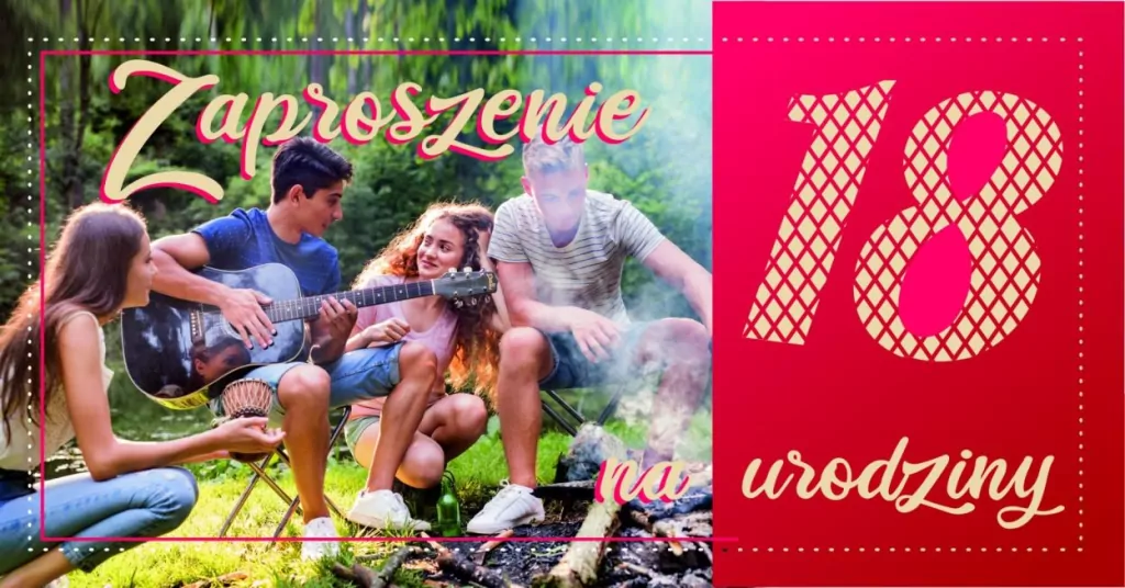 Zaproszenie na 18 Urodziny Z106 (5szt) - tantis.pl