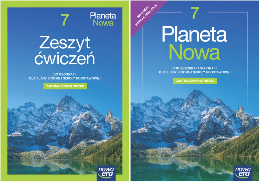 Planeta nowa. Geografia. Szkoła podstawowa. Klasa 7. Pakiet: Podręcznik/ Zeszyt Ćwiczeń - tantis.pl