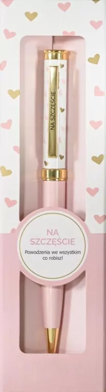Długopis prezentowy z napisem Na szczęście - tantis.pl