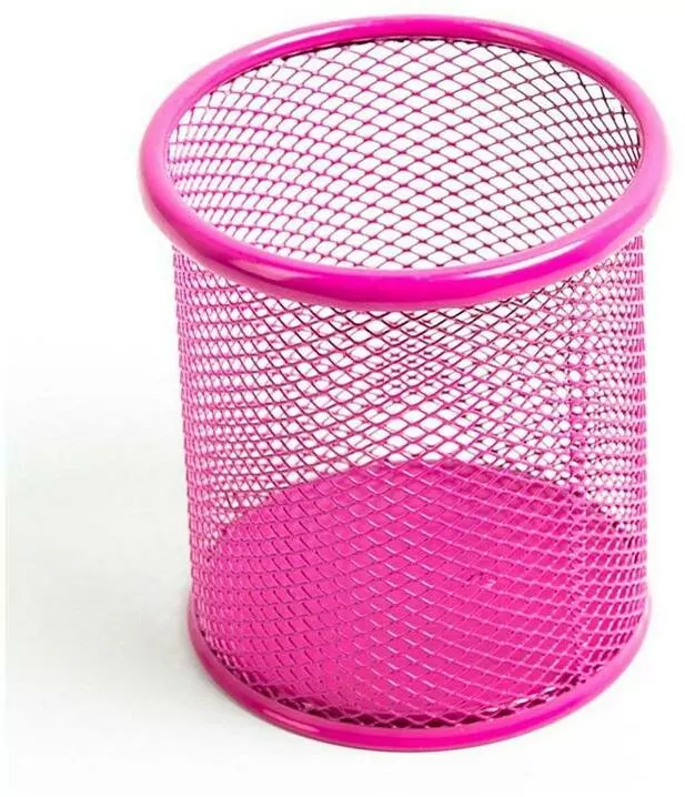 Kubek na długopisy. Siatka. Różowy - tantis.pl