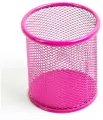 Kubek na długopisy. Siatka. Różowy - tantis.pl