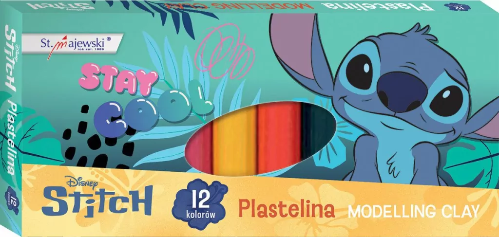 Plastelina 12 kolorów 15g Stitch - tantis.pl