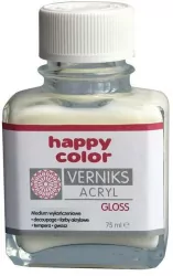 Werniks akrylowy 75ml przeźroczysty HAPPY COLOR