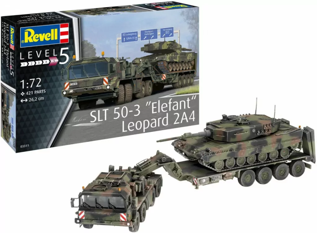 Model plastikowy SLT 50-3 Elefant + Leopard 2A4 - tantis.pl