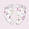 Karnet Swarovski kwadrat CL1908 Narodziny dziewczy - tantis.pl
