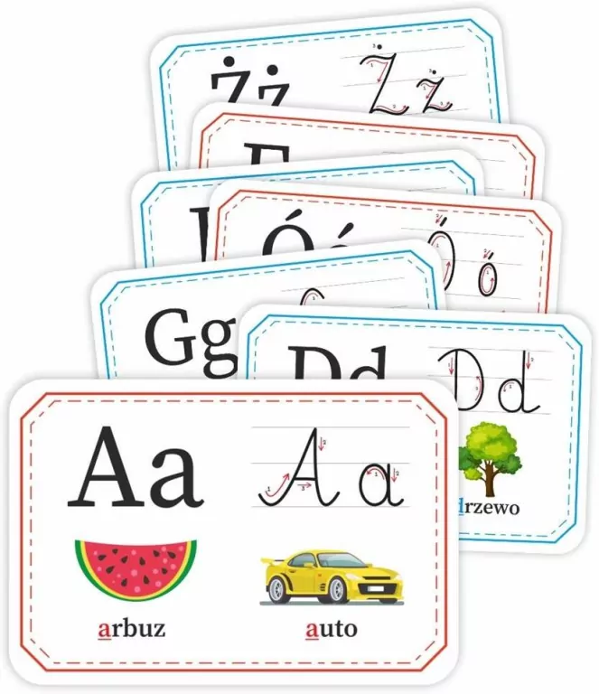 Fiszki - Alfabet 32 karty - tantis.pl