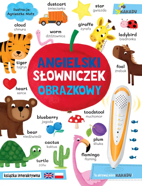 Angielski słowniczek obrazkowy. KAKADU. Książka interaktywna - tantis.pl