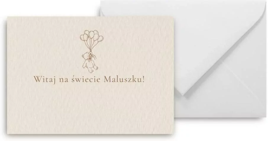 Mini kartka Witaj na świecie - tantis.pl