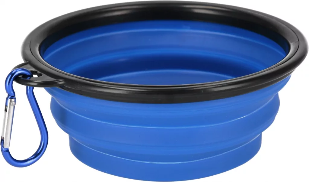 Miska silikonowa składana niebieska 13cm - tantis.pl