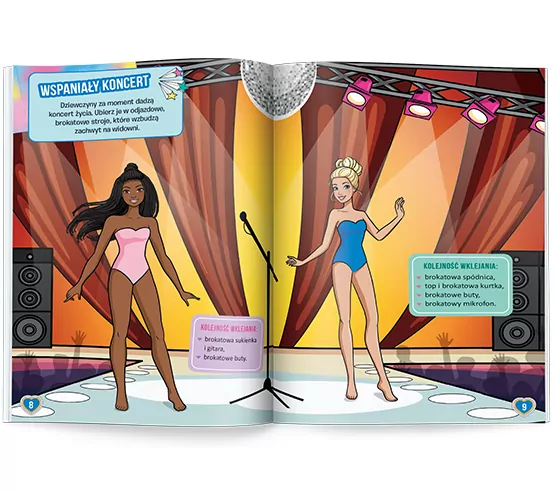 Barbie. Ubieranki, naklejanki - tantis.pl