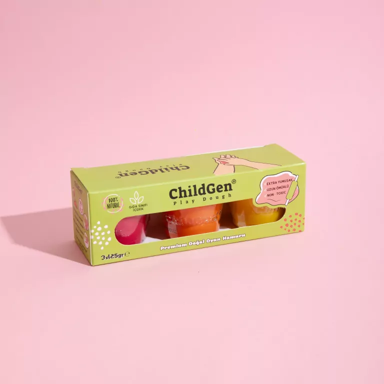 Ciastolina naturalna w słoiczkach 3 kolory - tantis.pl