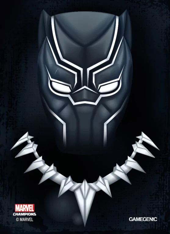 Gamegenic: MARVEL Art Sleeves (66 mm x 91 mm) Black Panther 50+1 szt. - tantis.pl