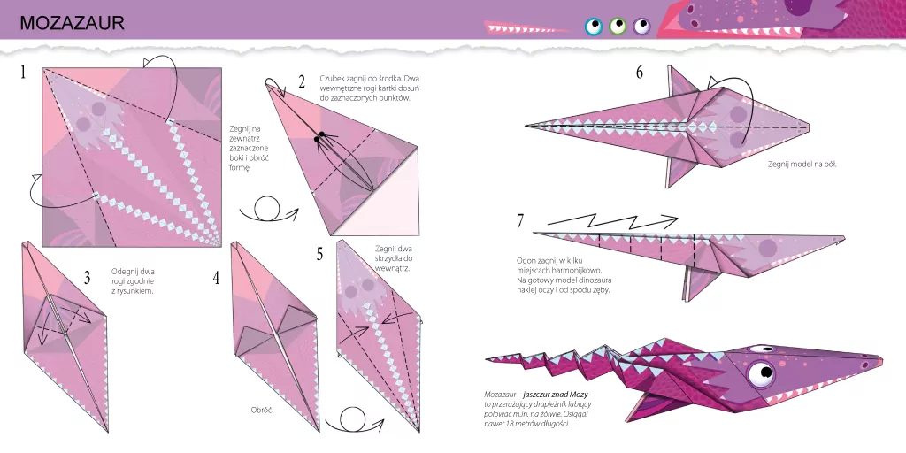 Dinozaury. Moje pierwsze origami - tantis.pl