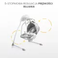 Caretero Huśtawka elektryczna Raffi light grey - tantis.pl