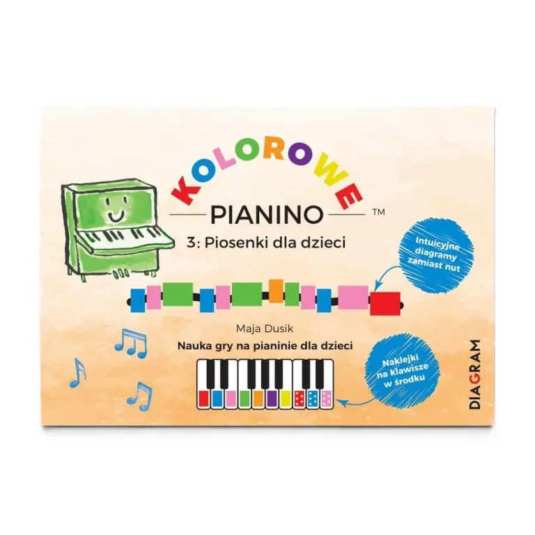 Kolorowe Pianino. 3: Piosenki dla dzieci - tantis.pl