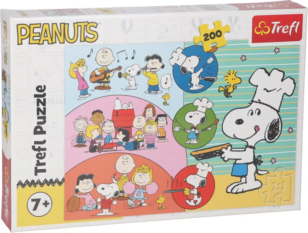 Puzzle 200 Snoopy i przyjaciele TREFL - tantis.pl