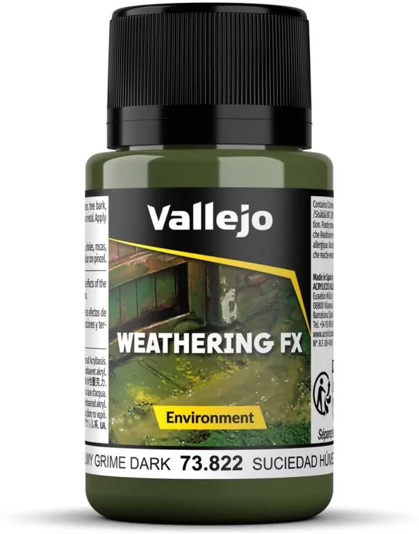 Vallejo: 73.822 - Weathering FX - Environment - Slimy Grime Dark (40 ml) - tantis.pl
