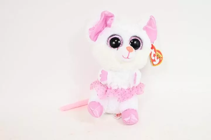 Beanie Boos Nina Biała ballerina mysz - tantis.pl